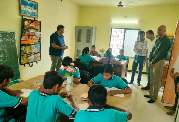 સોયલ પ્રાથમિક શાળામાં લાઈબ્રેરી