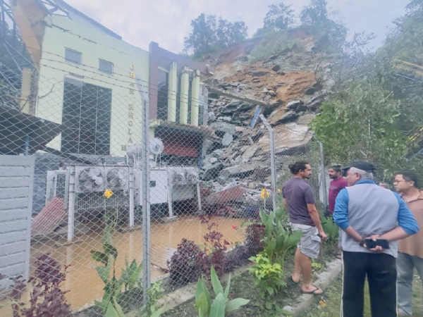 Landslide at hydroelectric power plant in Mayagadi, Nepal, one missing and one injured