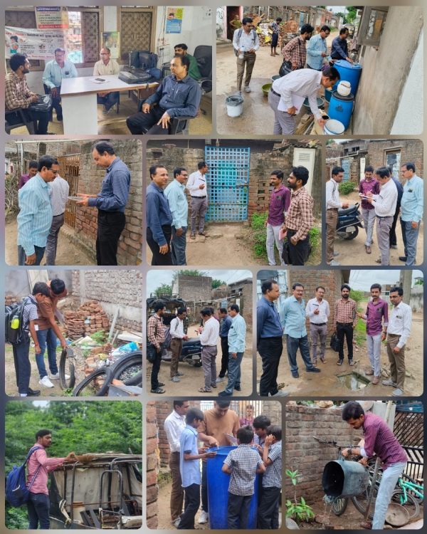 રોગ નિયંત્રણ ની સમીક્ષા કરતા અધિકારીઓ