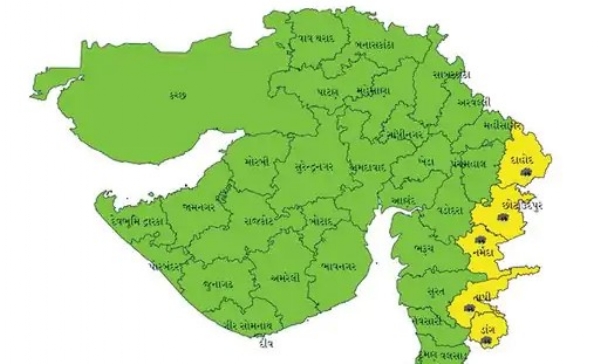 Heavy rains predicted in 5 districts of the state for the next two days
