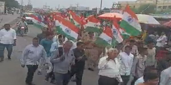 શંખેશ્વરમાં ભવ્ય તિરંગા યાત્રાનું આયોજન કરવામાં આવ્યું.