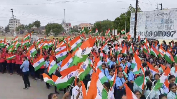 ભુજમાં તિરંગા યાત્રાનું આયોજન કરવામાં આવ્યું