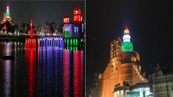 તિરંગા રંગથી ઝળહળી ઉઠ્યા ઐતિહાસિક સ્થળો