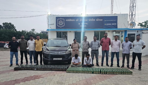 ગાંધીધામ પોલીસે પકડેલ મુદ્દામાલ
