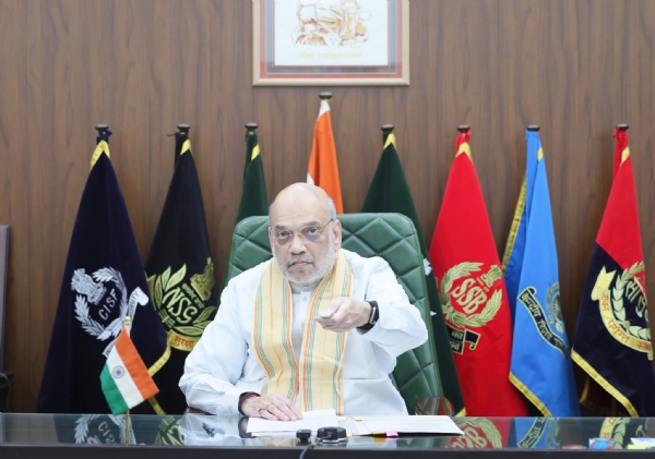 વચ્યુઅલ મધ્યમથી જોડાયેલા અમિત શાહ