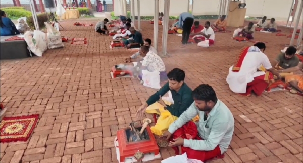 શ્રાવણ પ્રારંભે મહામૃત્યુંજય યજ્ઞમાં આહુતિ
