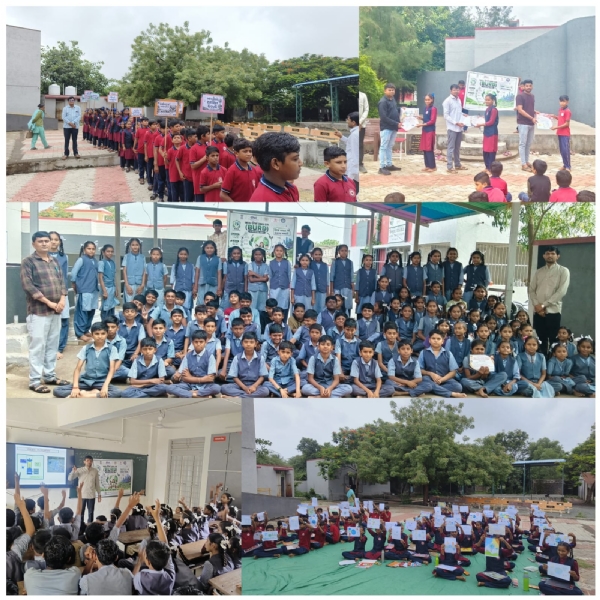 GUJCOST તથા GUVNLના સહયોગથી  નવાગામ પ્રાથમિક શાળા તથા  નવાપરા પ્લોટ પ્રાથમિક શાળામાં