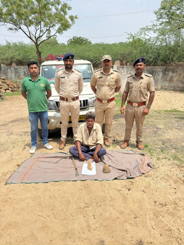 ખાવડા નજીક સાંઢા નો શિકાર કરનાર આરોપી