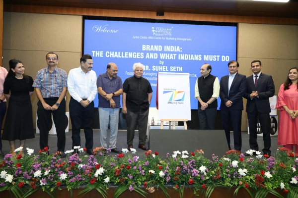 AMA celebrates 70 AMAZING years, Sohail Seth launches Platinum Jubilee logo and talks about Brand India