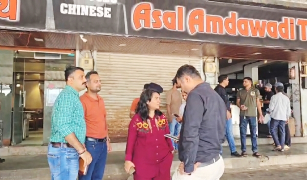 ભરૂચ અસલ અમદાવાદી તવા ફ્રાય હોટલ પર એસડીએ,પોલીસ અને ડ્રગ્સ વિભાગે દરોડો પાડ્યો