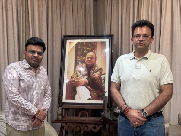રોહન જેટલી અને આઈસીસસી ના અધ્યક્ષ જય શાહ