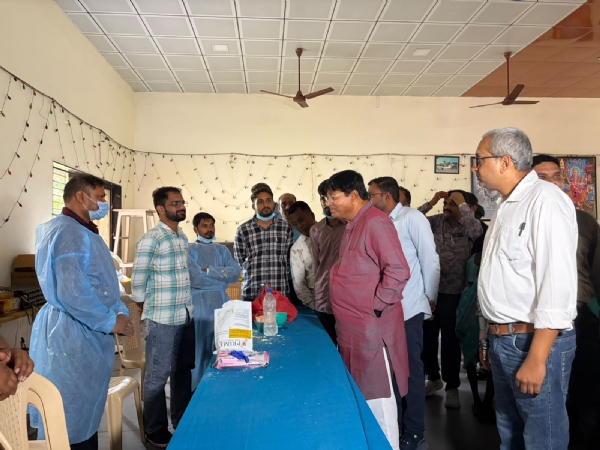 Camp Organized in Pinsad Village