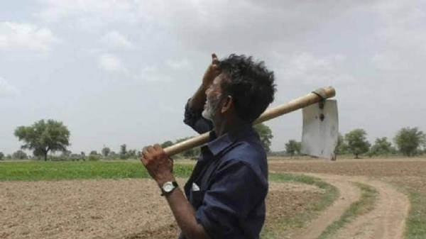 વરસાદ ની રાહ જોતો ખેડૂત