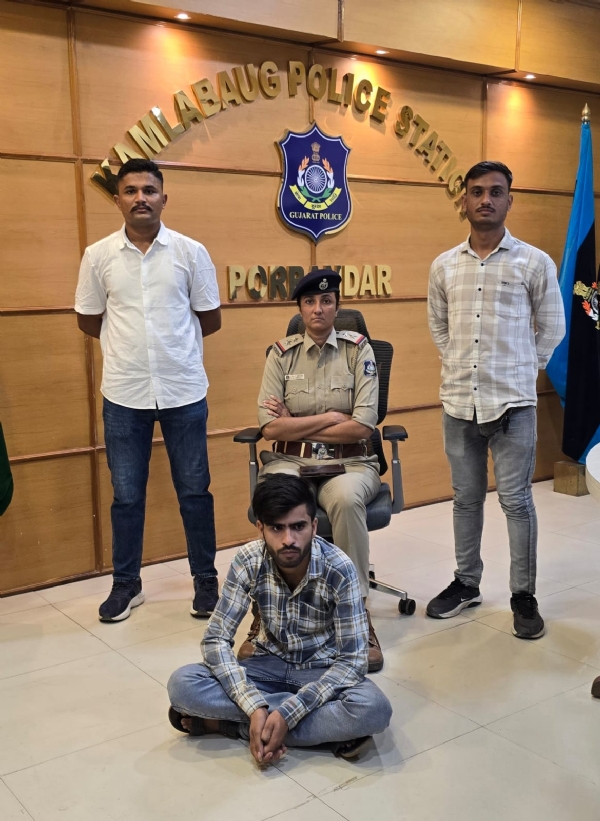 કમલાબાગ   વિસ્તારના  NDPS  કેસનો ફરાર આરોપી મધ્યપ્રદેશથી ઝડપાયો.