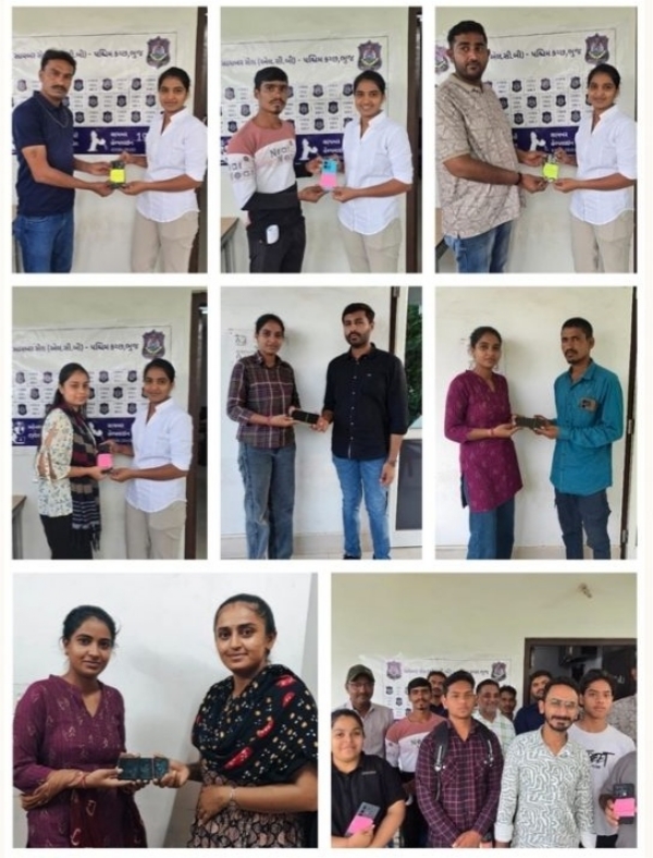 તેરા તુજકો અર્પણ અંતર્ગત મોબાઈલ ફોન પરત કરાયા તેરા તુજકો અર્પણ અંતર્ગત મોબાઈલ ફોન પરત કરાયા