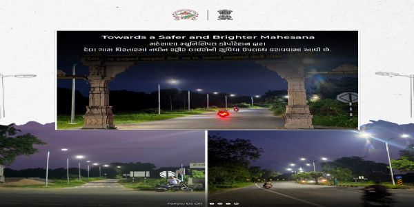 મહેસાણા દેલા ગામ વિસ્તારમાં નવી સ્ટ્રીટ લાઈટની સુવિધા, રાત્રિના સમયે માર્ગો વધુ સુરક્ષિત બનશે
