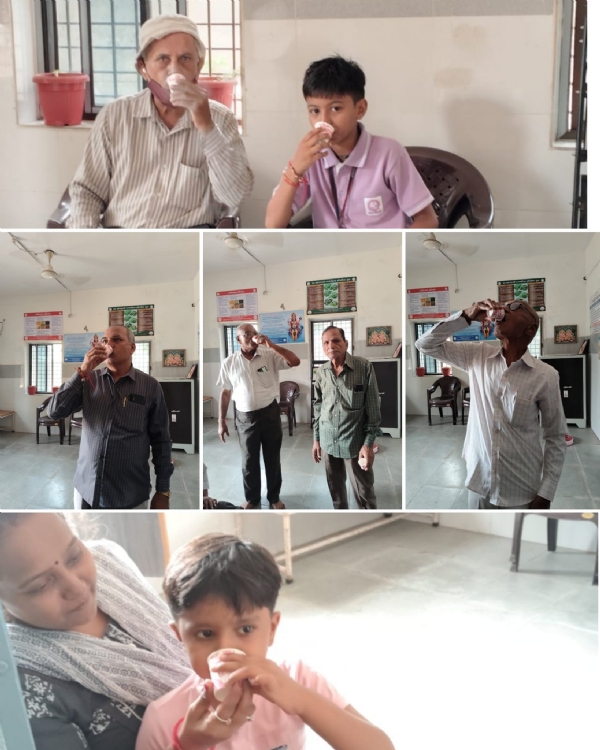 નાગલપુર આયુષ્માન આરોગ્ય મંદિરમાં આયુર્વેદિક ઉકાળાનું નિયમિત વિતરણ