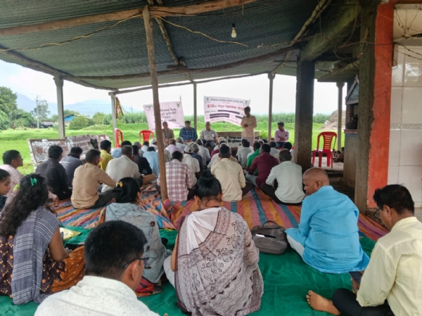 Farmer-scientist meeting held under Aatma project in Chikali village of Sagbara taluka
