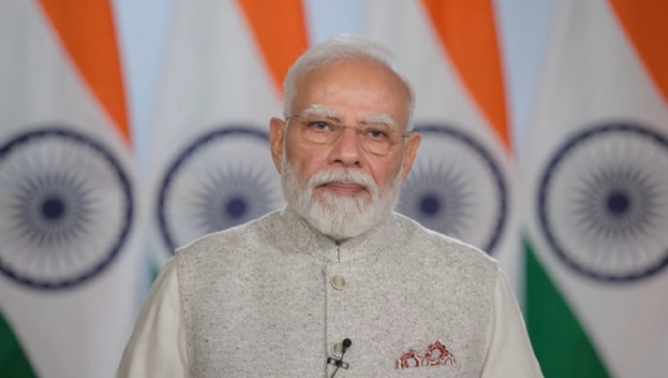 પ્રથમ આંતરરાષ્ટ્રીય અવકાશ શિખર સંમેલનને વિડિયો પરિષદ દ્વારા સંબોધિત કરતા પ્રધાનમંત્રી મોદી