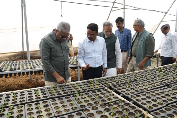 નલિયા ગ્રાસલેન્ડ ખાતે મંત્રીની મુલાકાત નલિયા ગ્રાસલેન્ડ ખાતે મંત્રીની મુલાકાત