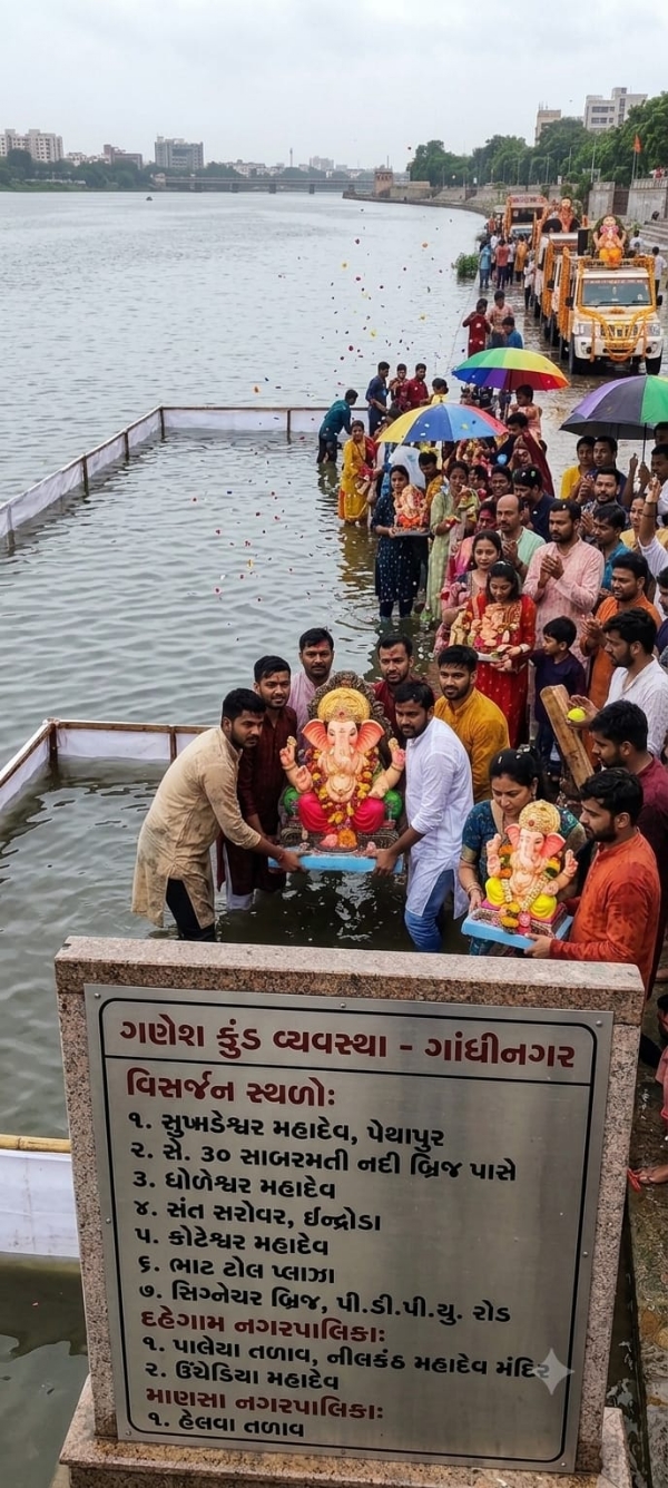 ગાંધીનગર જિલ્લામાં વ્યવસ્થા