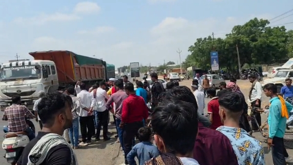 માધાપર ખાતે અકસ્માત