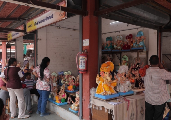 Clay sculptors create over 23,000 eco-friendly Ganesha idols, generating sales of approximately Rs 5 crore