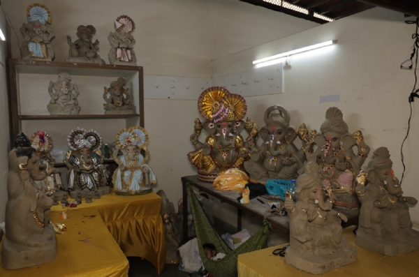 Clay sculptors create over 23,000 eco-friendly Ganesha idols, generating sales of approximately Rs 5 crore