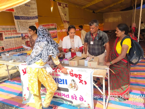 અંબાજીના પદયાત્રીઓ માટે મહેસાણા આરોગ્ય વિભાગની સેવા, 14,190થી વધુ શ્રદ્ધાળુઓએ મેડિકલ કેમ્પનો લાભ લીધો