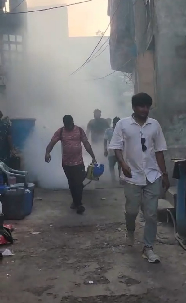 નગરસેવક ની સ્વખર્ચે ફોગિંગ
