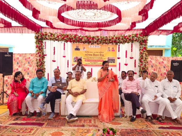 મોખડકા ગામે મિલન સેવા કાર્યક્રમ યોજાયો