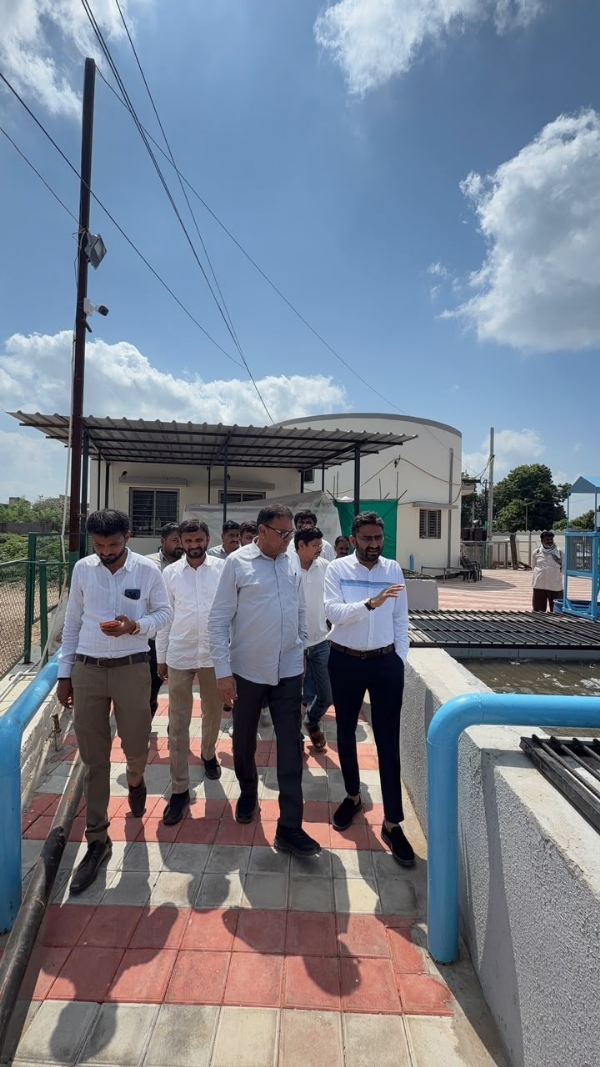 મહેસાણા મહાનગરપાલિકાના STP પ્લાન્ટની ધારાસભ્ય સહિત આગેવાનોએ સ્થળ મુલાકાત લીધી