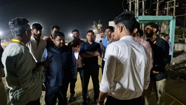 લોકમેળા   બાદ  મેયર  સાગર મોદીએ  ગ્રાઉન્ડની  મુલાકાત   લઈ વ્યવસ્થાઓની  સમીક્ષા  કરી.