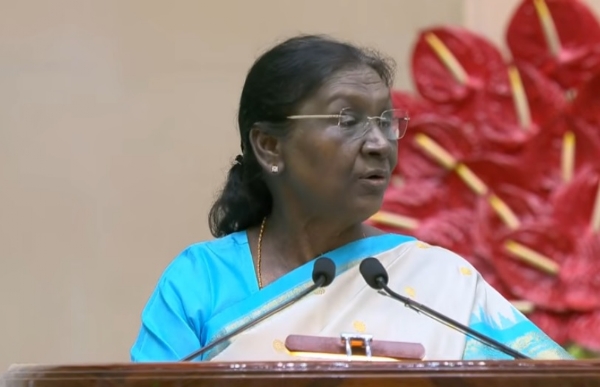 राष्ट्रपति द्रौपदी मुर्मु शुक्रवार को शिक्षक दिवस के अवसर पर नई दिल्ली में आयोजित राष्ट्रीय शिक्षक पुरस्कार-2026 समारोह को संबोधित करते हुए राष्ट्रपति द्रौपदी मुर्मु शुक्रवार को शिक्षक दिवस के अवसर पर नई दिल्ली में आयोजित राष्ट्रीय शिक्षक पुरस्कार-2026 समारोह को संबोधित करते हुए